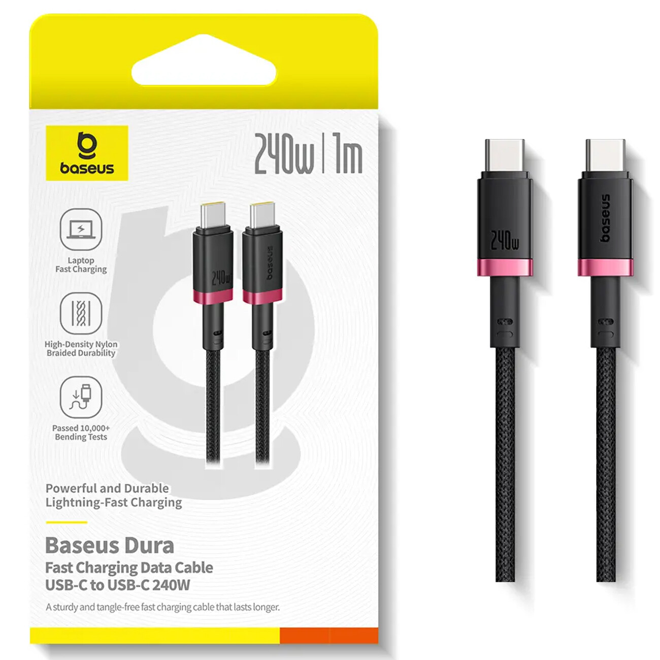 قیمت کابل شارژ سریع و انتقال داده تایپ سی  بیسوس