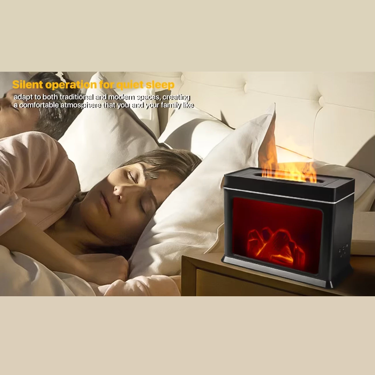 برترین دستگاه بخور سرد و آروماتراپی هولدمی طرح شومینه