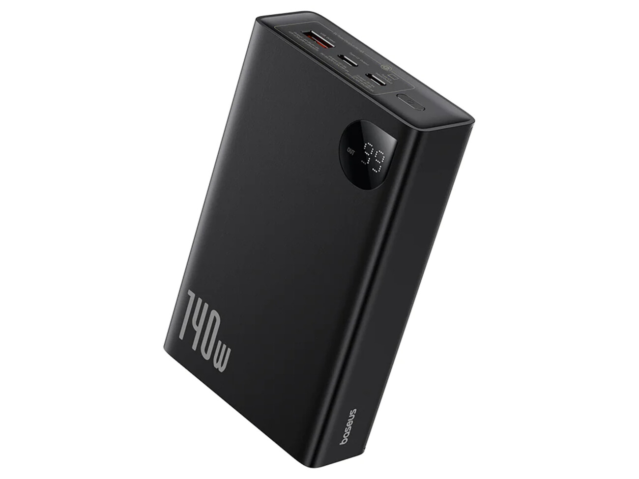 پاور بانک فست شارژ تایپ سی و یو اس بی 140 وات 24000 بیسوس