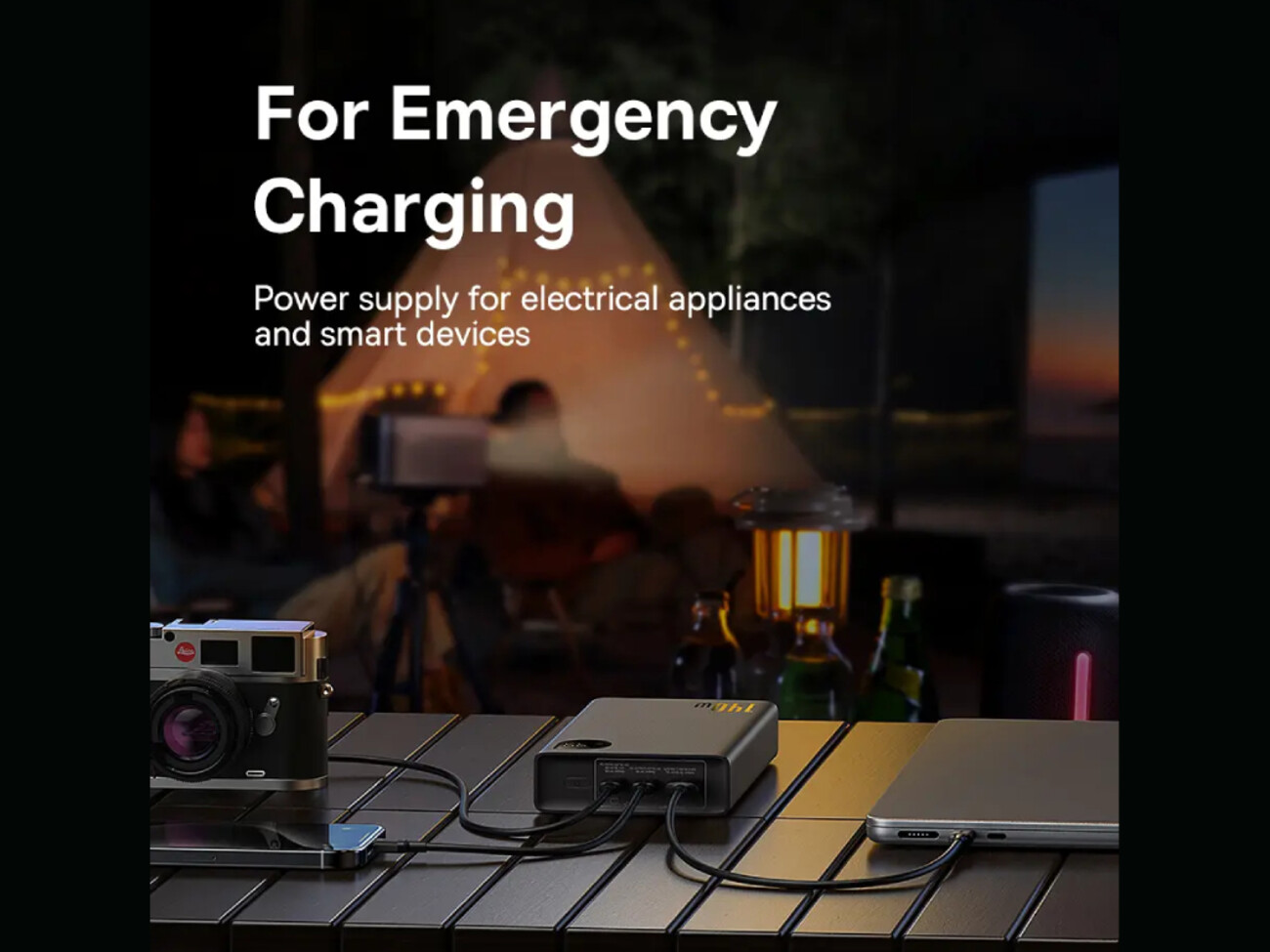 شارژر فست تایپ سی و یو اس بی 140 وات 24000 بیسوس