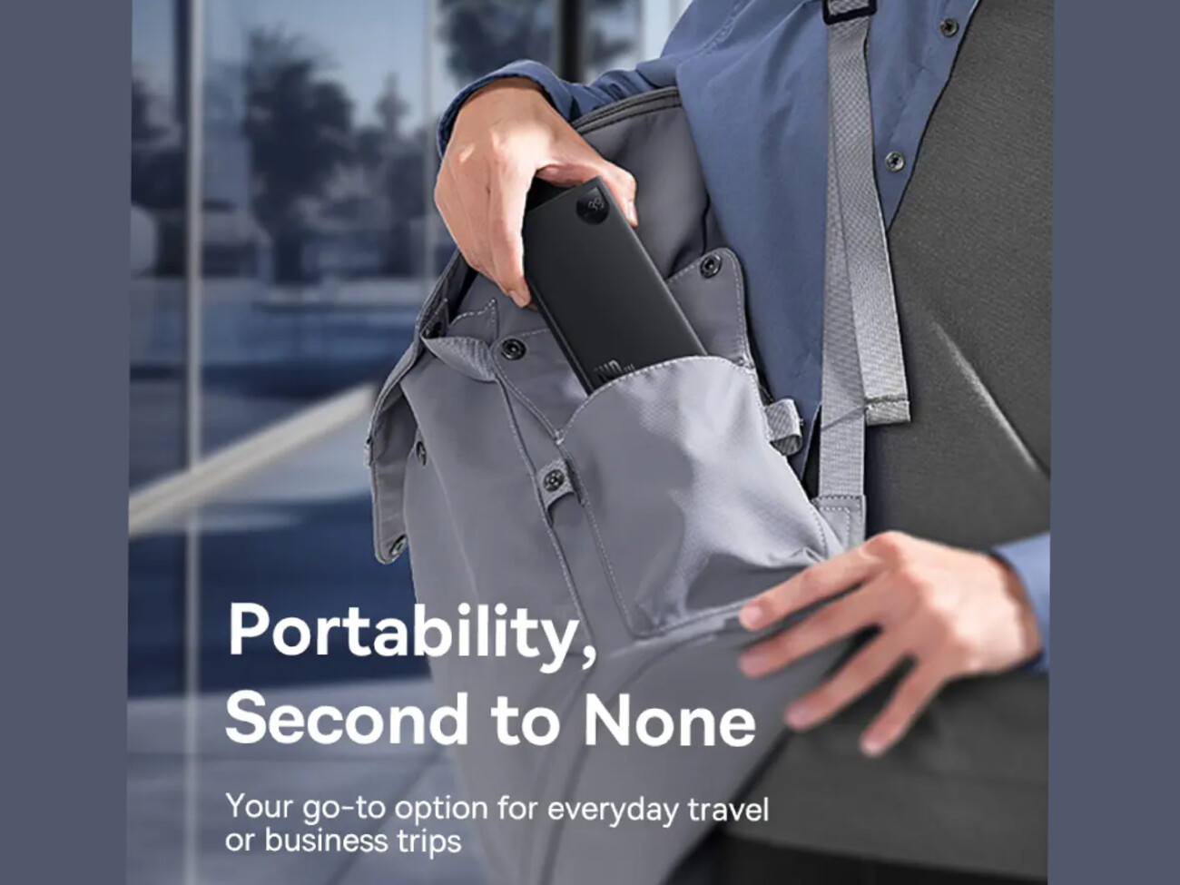 پاور بانک سوپر شارژ تایپ سی و یو اس بی 140 وات 24000 بیسو