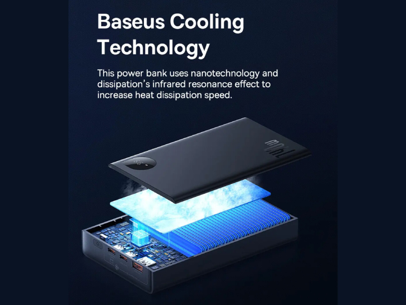 فروش پاور بانک سوپر شارژ تایپ سی و یو اس بی 140 وات 24000 بیسوس