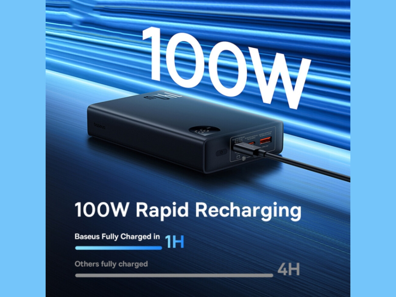 قیمت پاور بانک سوپر شارژ تایپ سی و یو اس بی 140 وات 24000 بیسوس