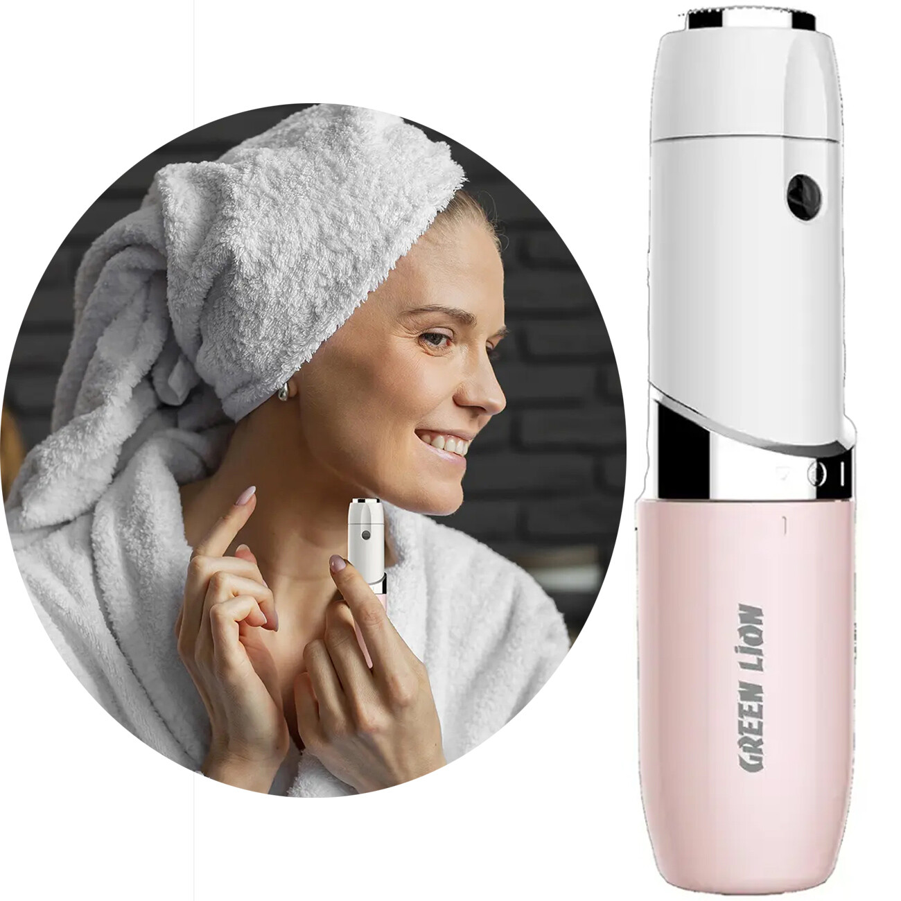 ماشین اصلاح صورت گرین لاین (Green Lion) مخصوص بانوان مدل GL-TM30 GNFHRRVRPK
