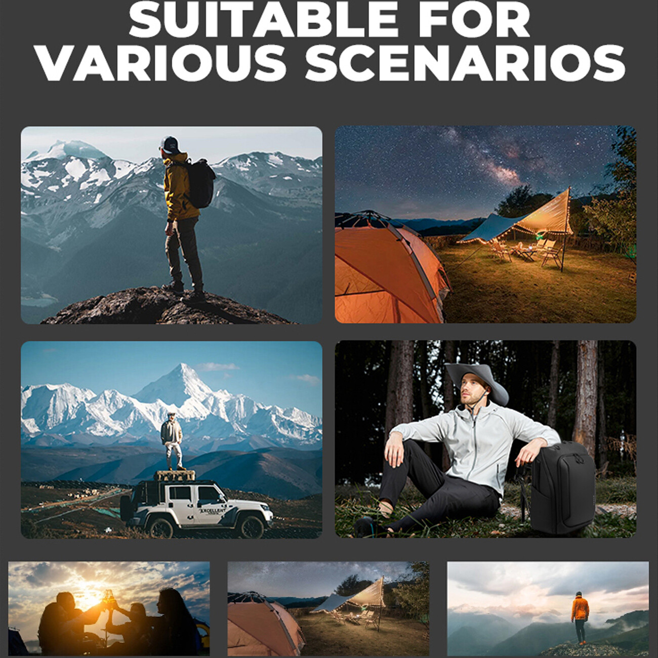 کوله‌پشتی دوربین چند منظوره بنج Bange XJ325 (سازگاری لپ تاپ چک شود)