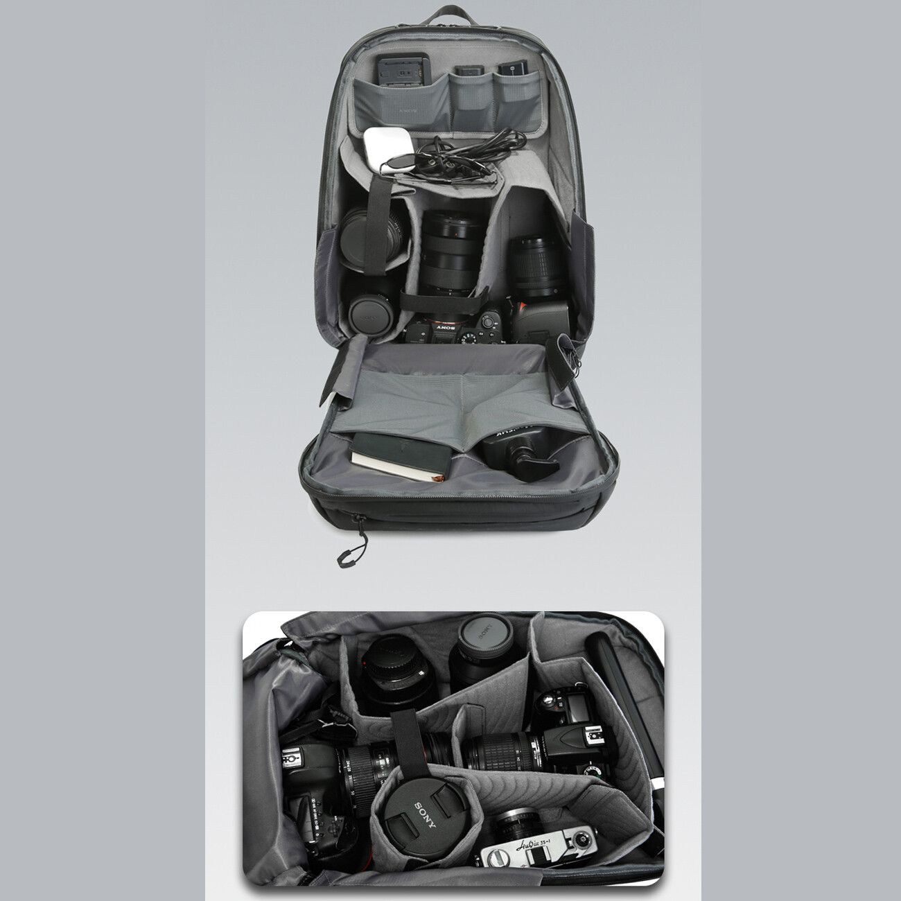 کوله‌پشتی دوربین چند منظوره بنج Bange XJ325 (سازگاری لپ تاپ چک شود)