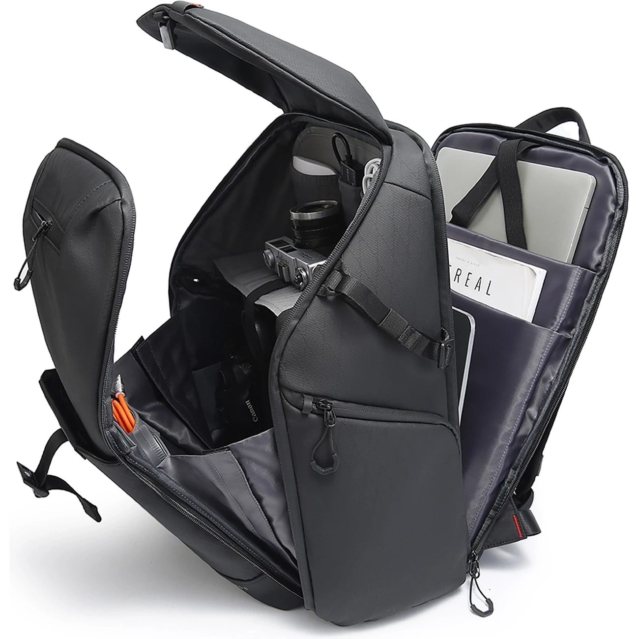 خرید کوله‌پشتی لپ‌تاپ 15.6 اینچ و آیپد 13 اینچ ضدآب 37 لیتری بنج مخصوص حمل دوربین