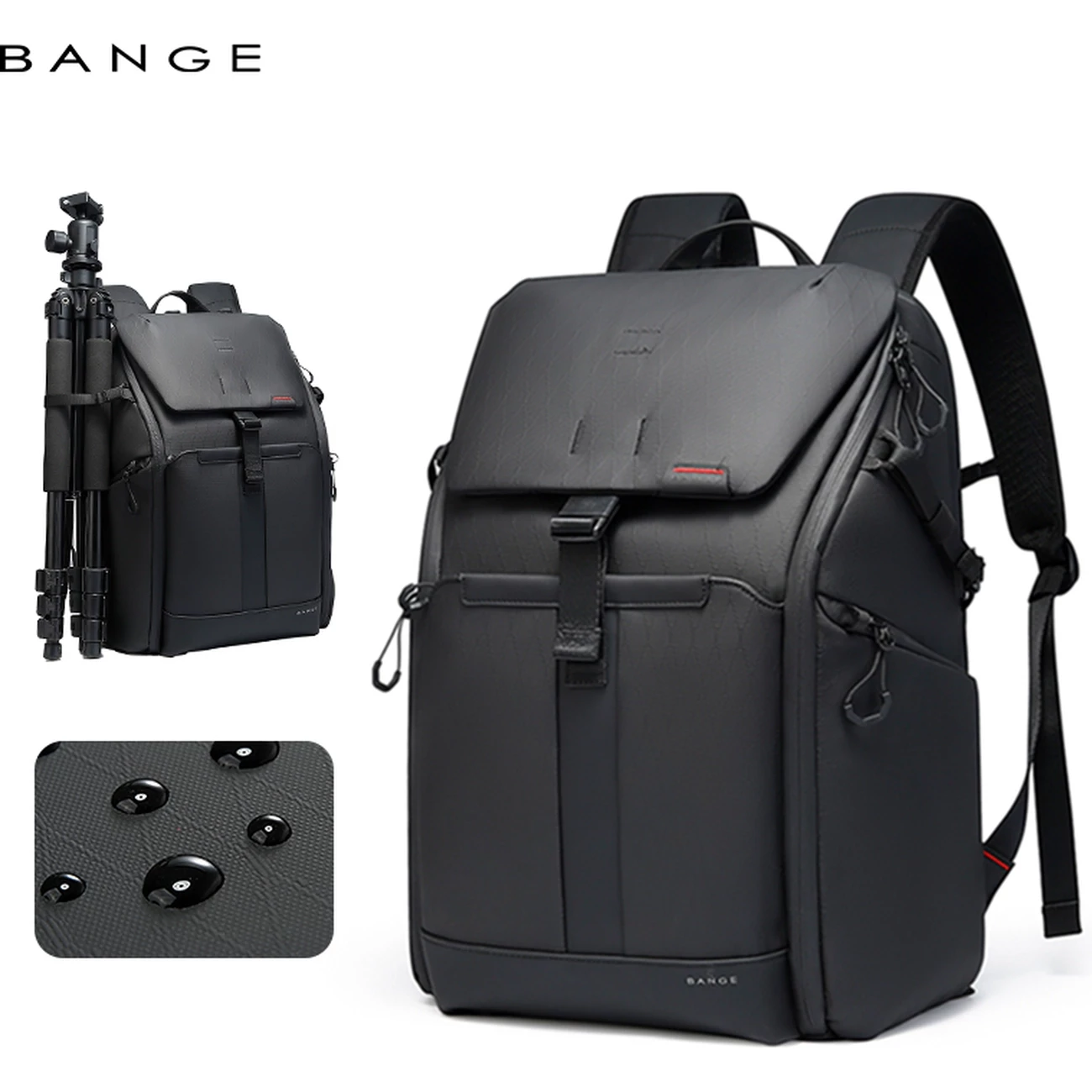 کوله‌پشتی لپ‌تاپ 15.6 اینچ و آیپد 13 اینچ ضدآب 37 لیتری بنج مخصوص حمل دوربین