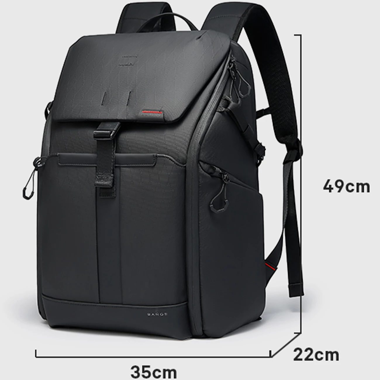 کوله‌پشتی لپ‌تاپ 15.6 اینچ و آیپد 13 اینچ ضدآب 37 لیتری بنج مخصوص حمل دوربین