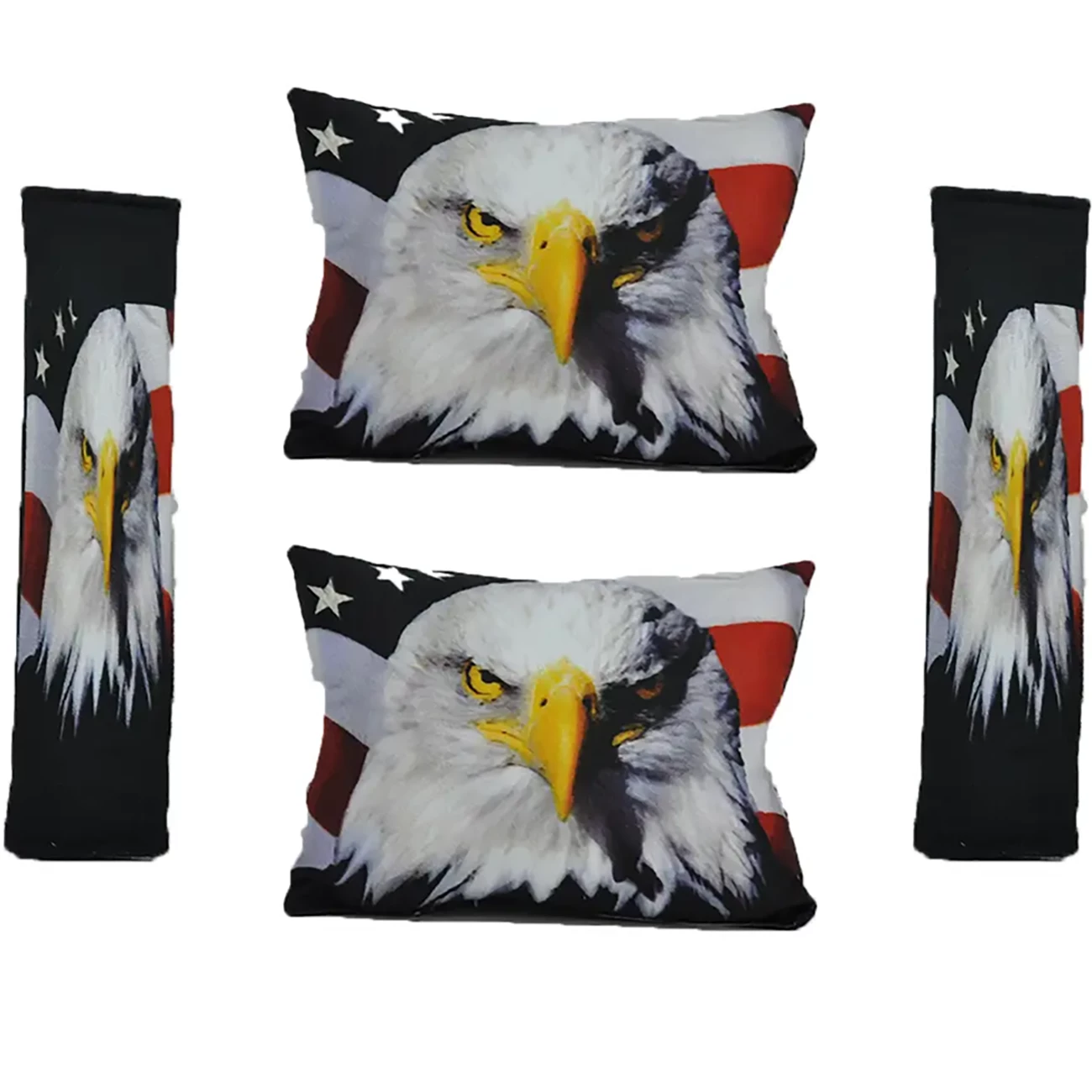 ست پشت گردنی قابل شستشو تام کلین (Tamclean) طرح عقاب و پرچم با کاور کمربند