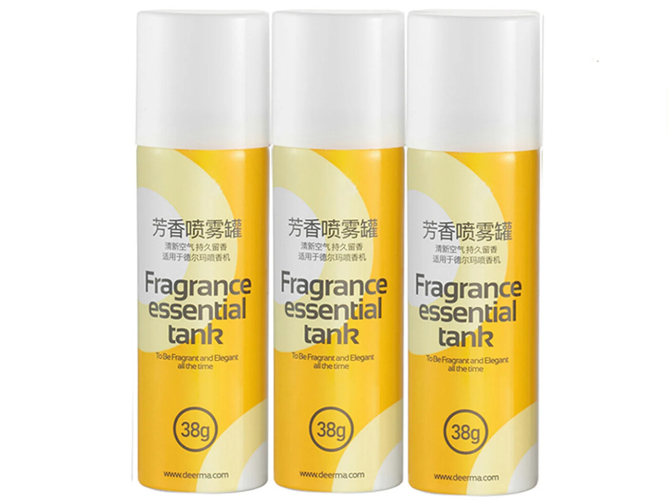 خرید اسپری خوشبو کننده شیائومیXIAOMI DEERMA DEM-HC666 Fragrance Essential Tank Aroma Spray Cans (38g x 3pcs)