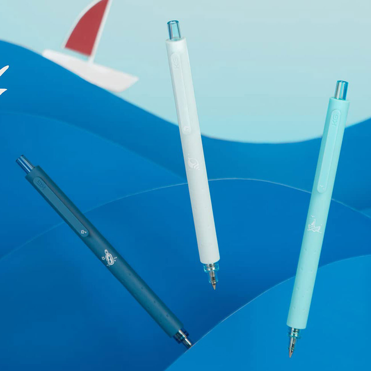 خودکار ژله‌ای کاکو نوک 0.5 میلی‌متری 3 عددی