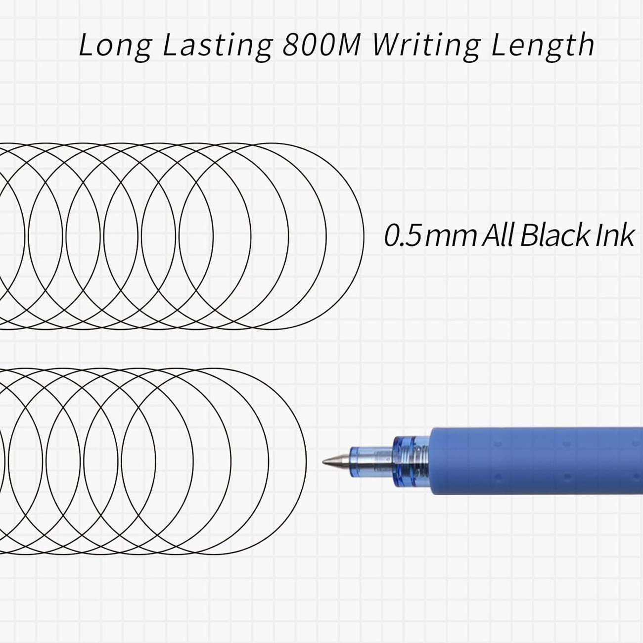 بهترین خودکار ژله‌ای کاکو نوک 0.5 میلی‌متری 3 عددی