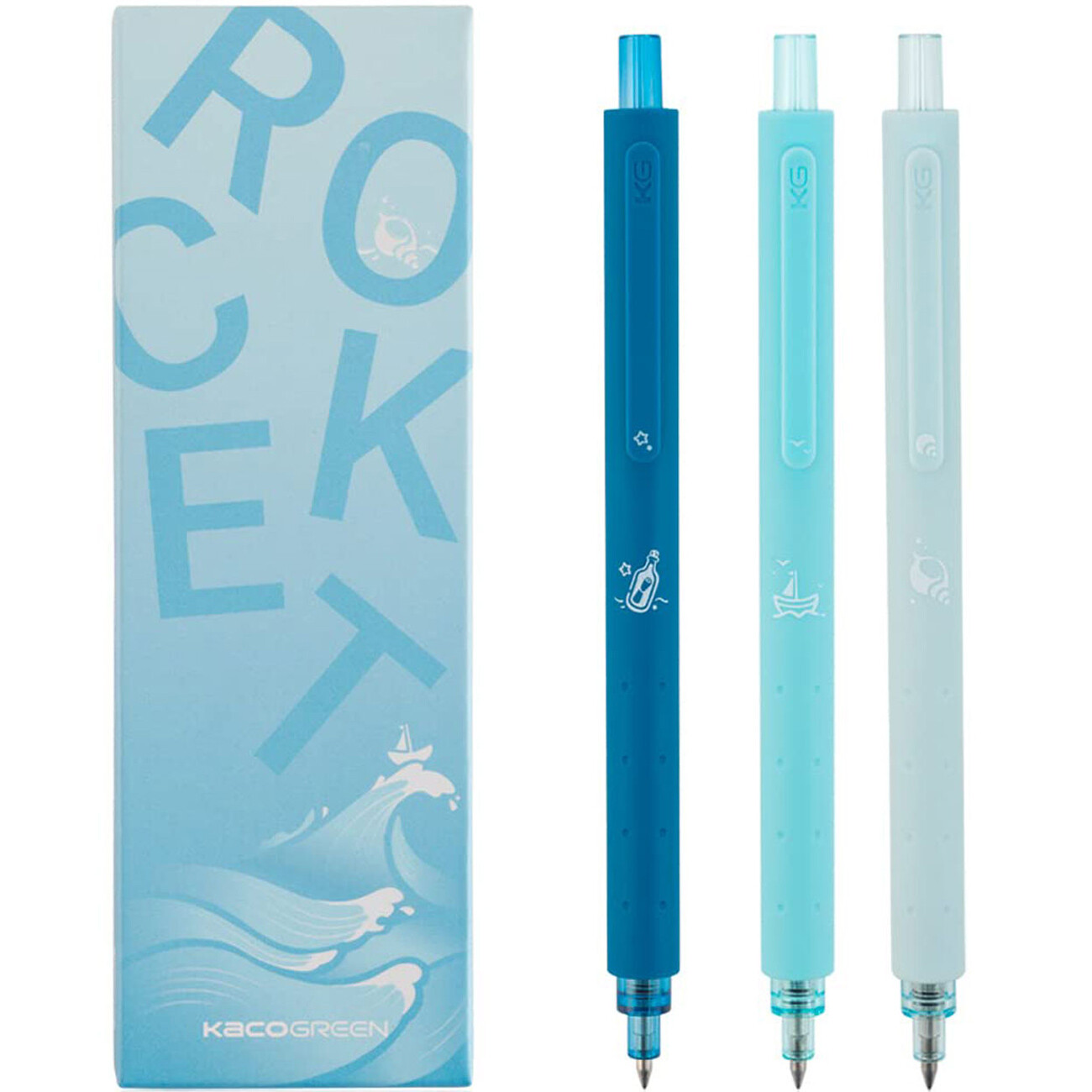 روان نویس ژله‌ای کاکو نوک 0.5 میلی‌متری 3 عددی