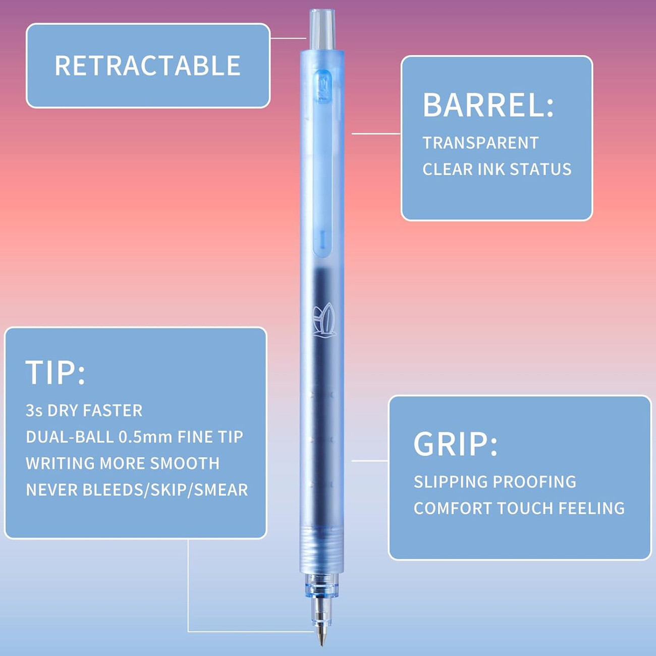 فروش روان نویس کاکو  نوک 0.5 میلی‌متری 4 عددی