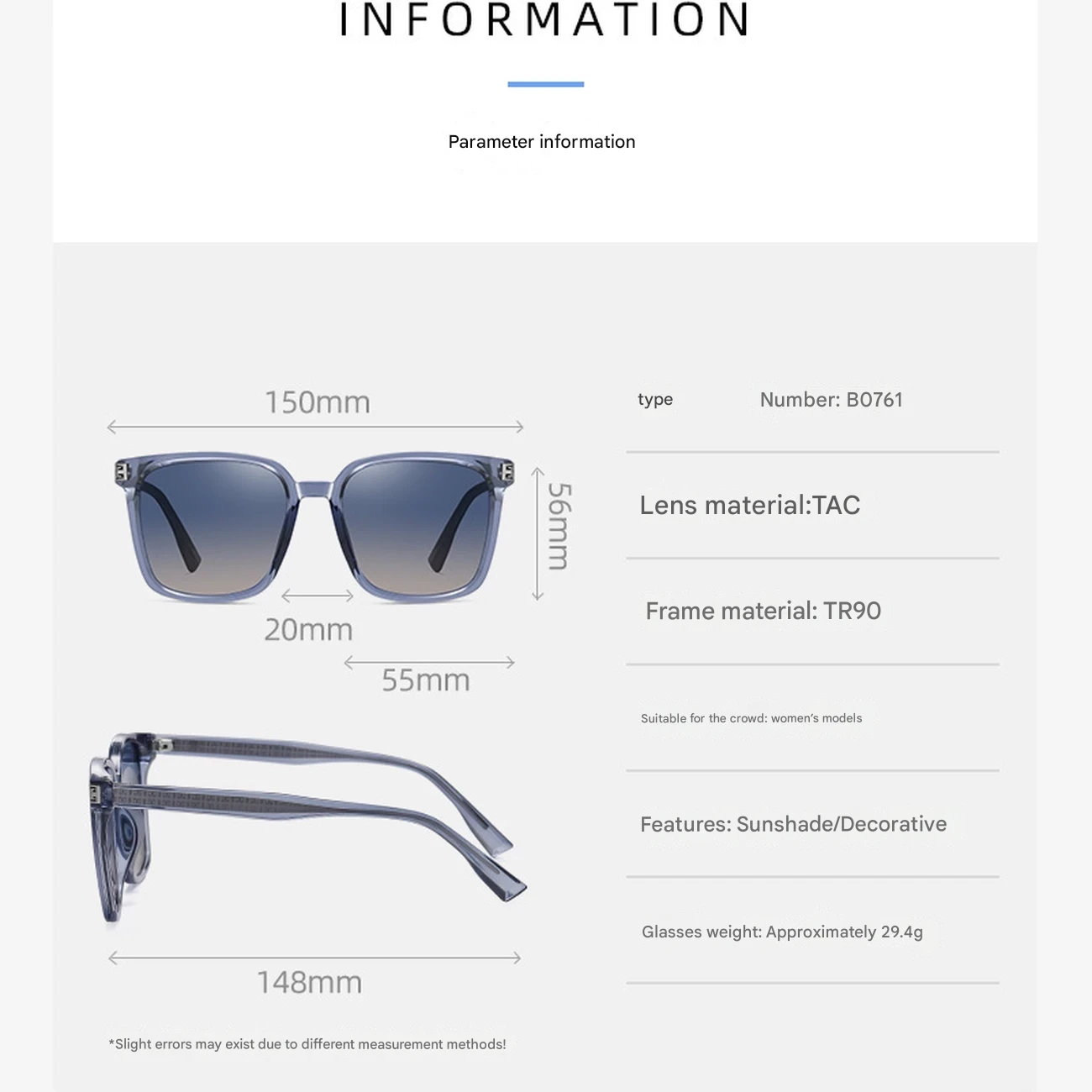 عینک آفتابی زنانه پولاریزه کارن بازار