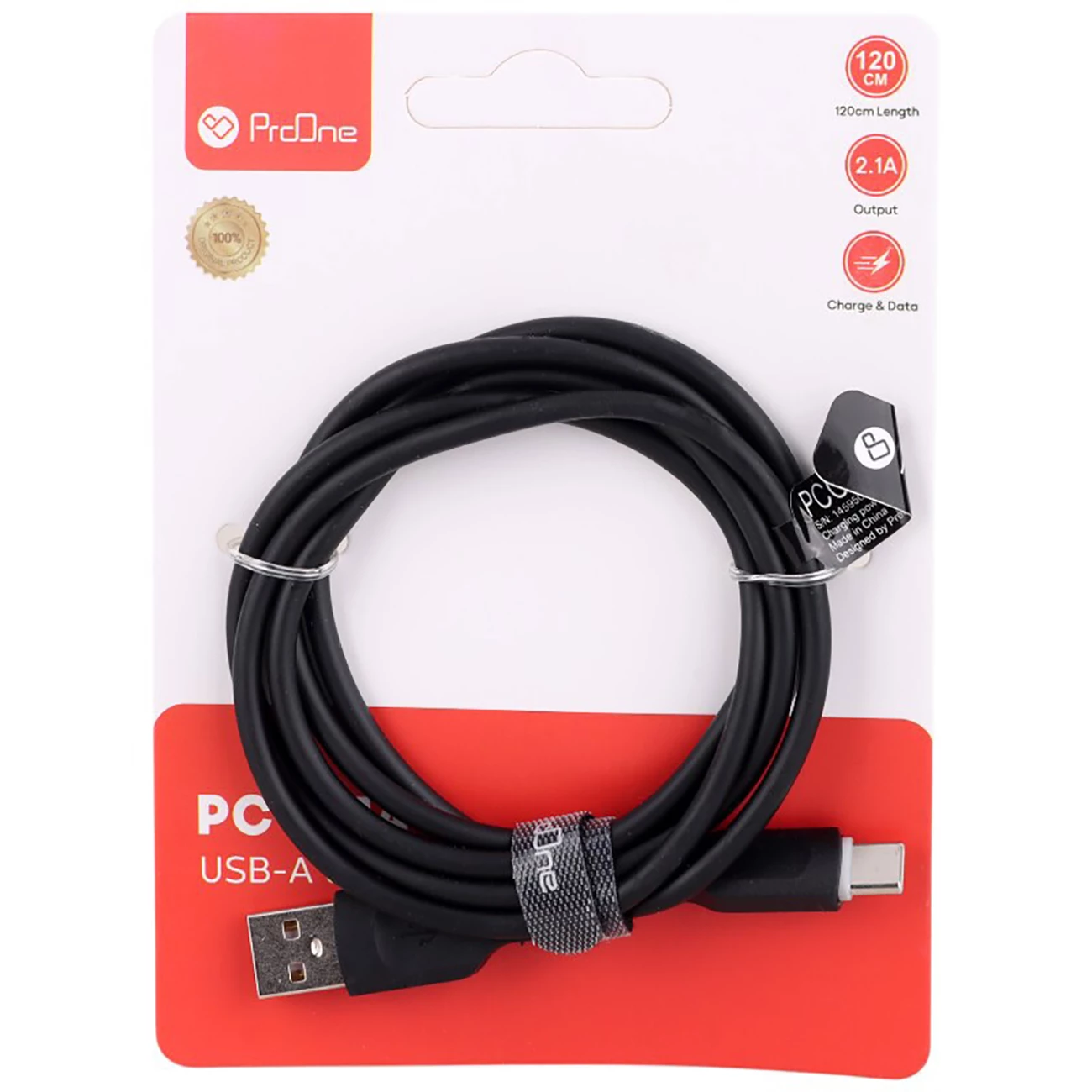 قیمت کابل شارژ و انتقال داده یو‌ اس ‌بی به تایپ ‌سی 2.1 آمپر پرووان