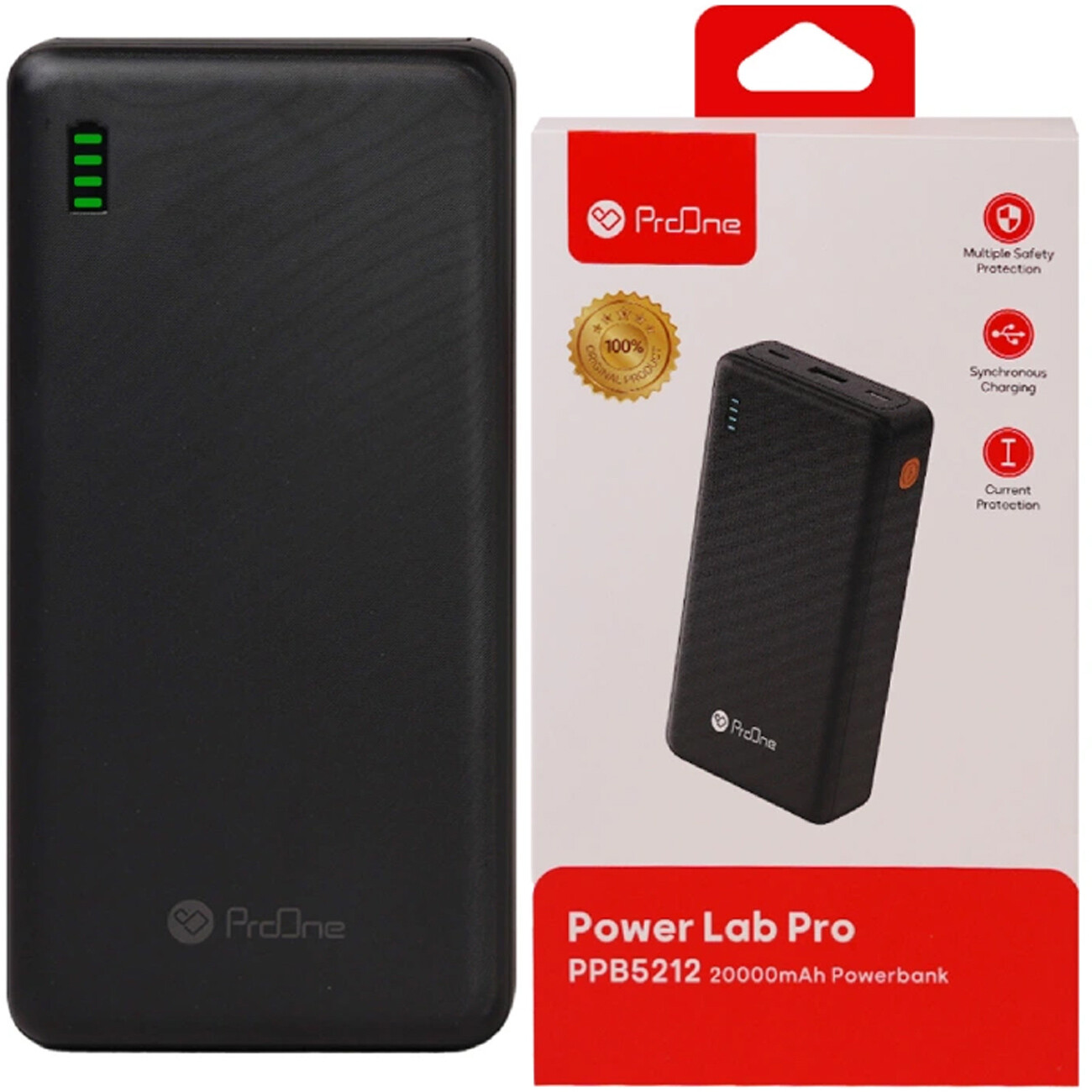 شارژر همراه 20000 میلی آمرپ ساعتی پرووان