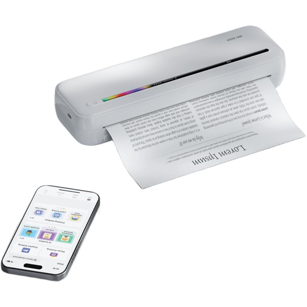 قیمت چاپگر حرارتی بلوتوثی قابل حمل A4 گرین لاین