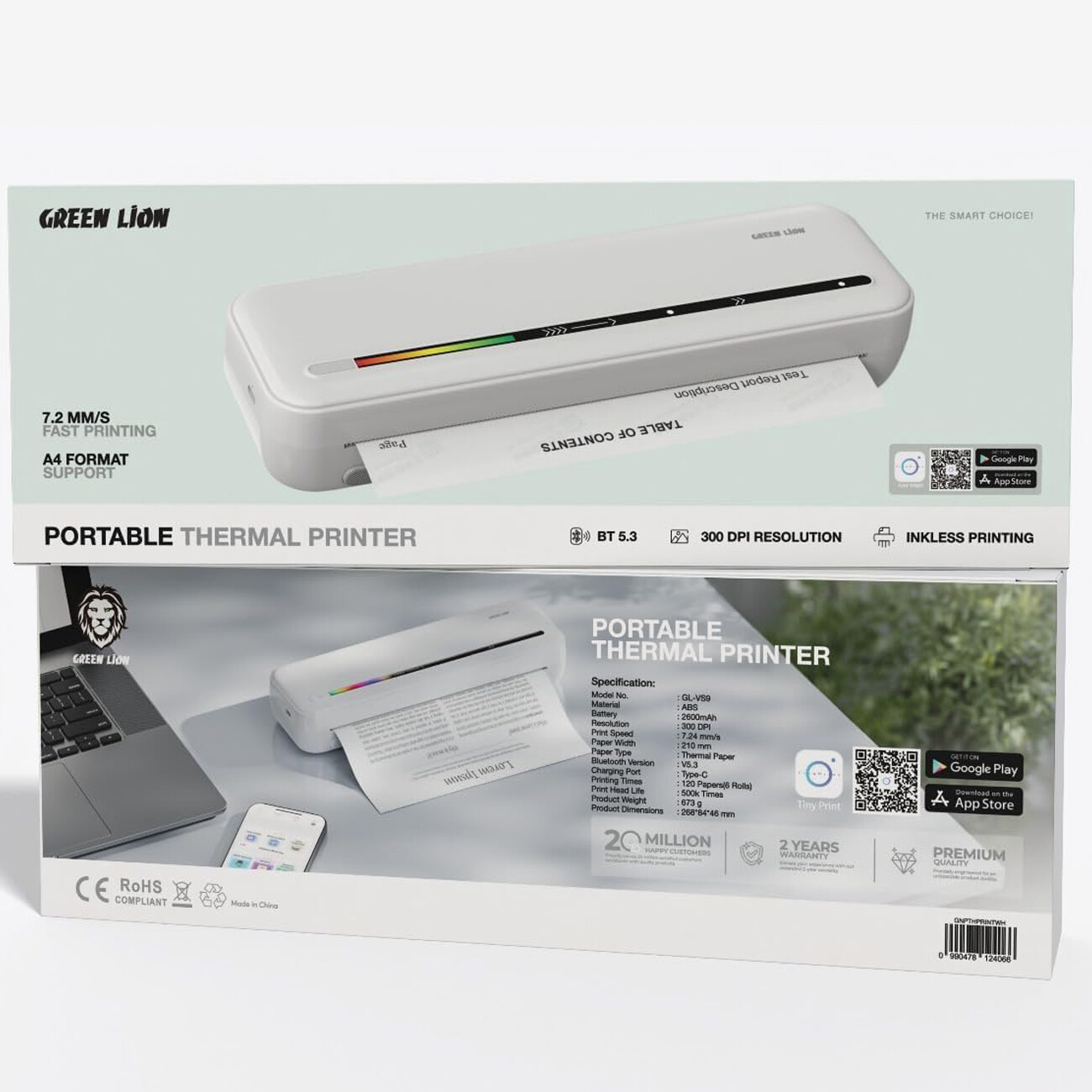 چاپگر حرارتی بلوتوثی گرین لاین