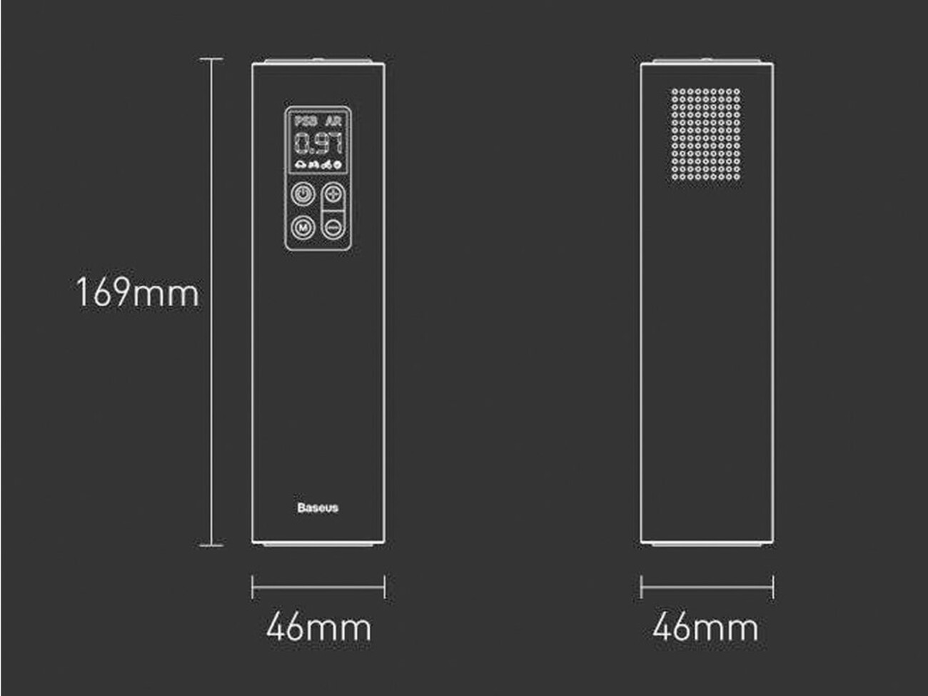پمپ باد بیسوس Baseus Super Mini Inflator Pump CRCQ00000