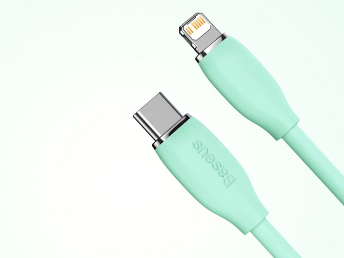 کابل تایپ سی به لایتنینگ 20 واتی شارژ سریع بیسوس رنگ سبز