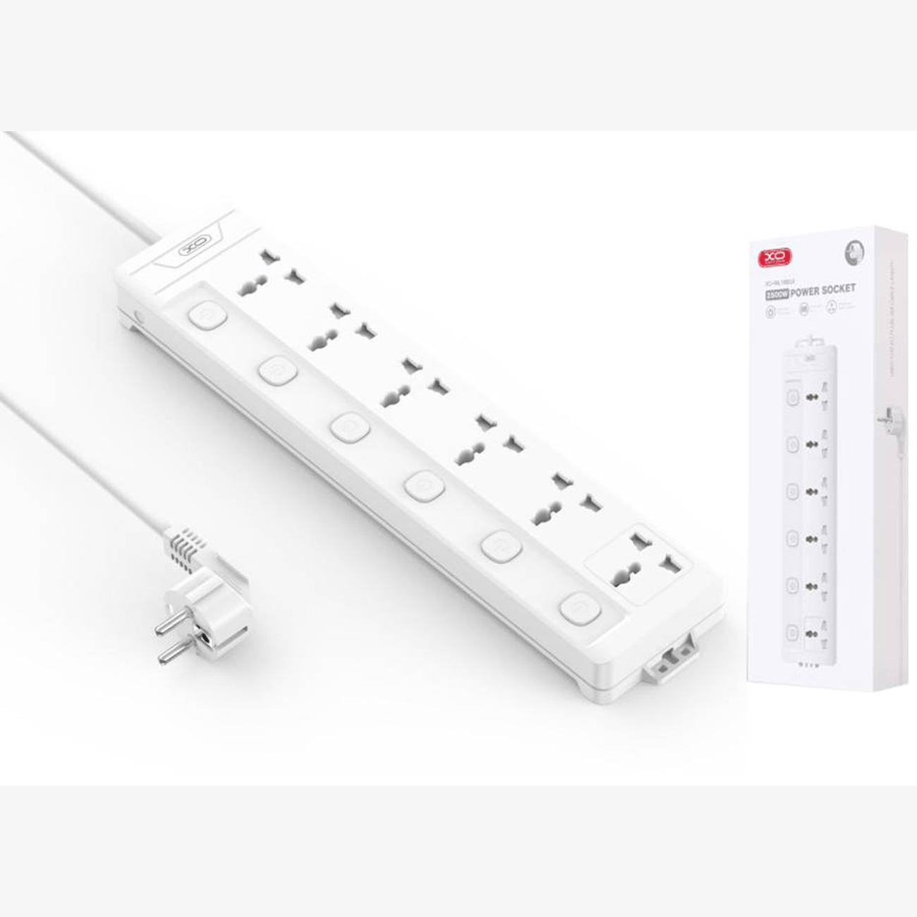 خرید  چندراهی برق ایکس او  با کلید مستقل برای هر خروجی