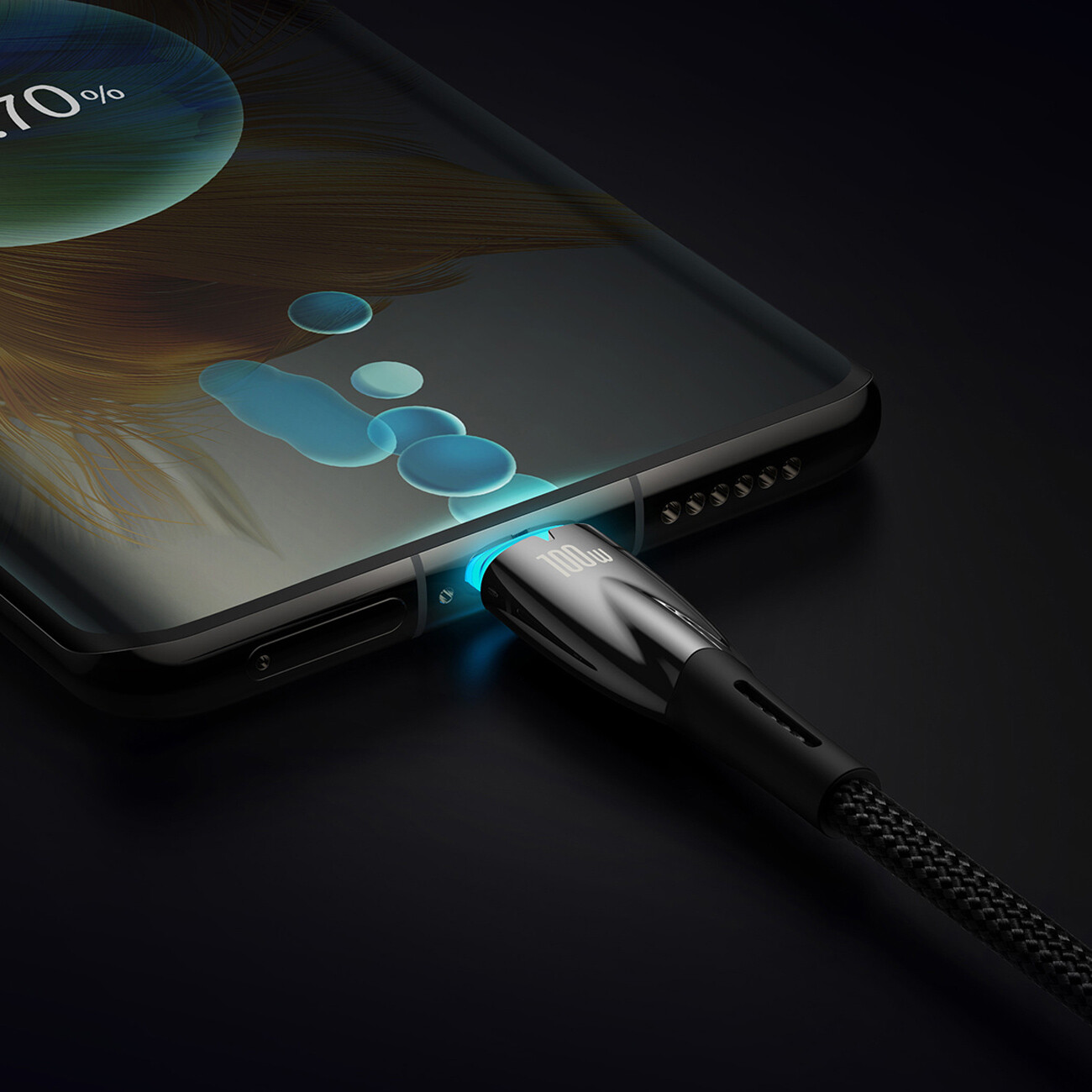 کابل دوسر تایپ‌سی  دو متری 100 وات بیسوس