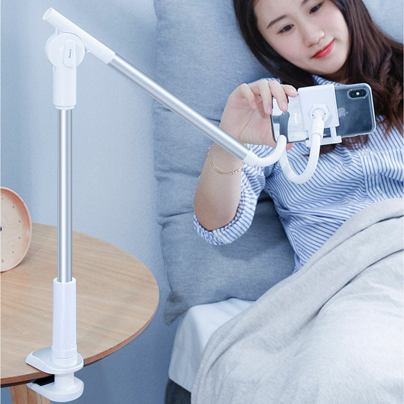 پایه نگهدارنده رومیزی گوشی بیسوس baseus unlimited adjustment lazy phone holder