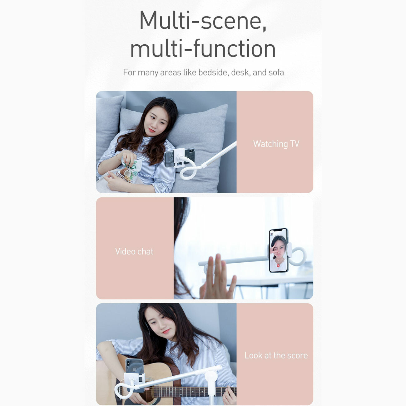 پایه نگهدارنده رومیزی گوشی بیسوس baseus unlimited adjustment lazy phone holder