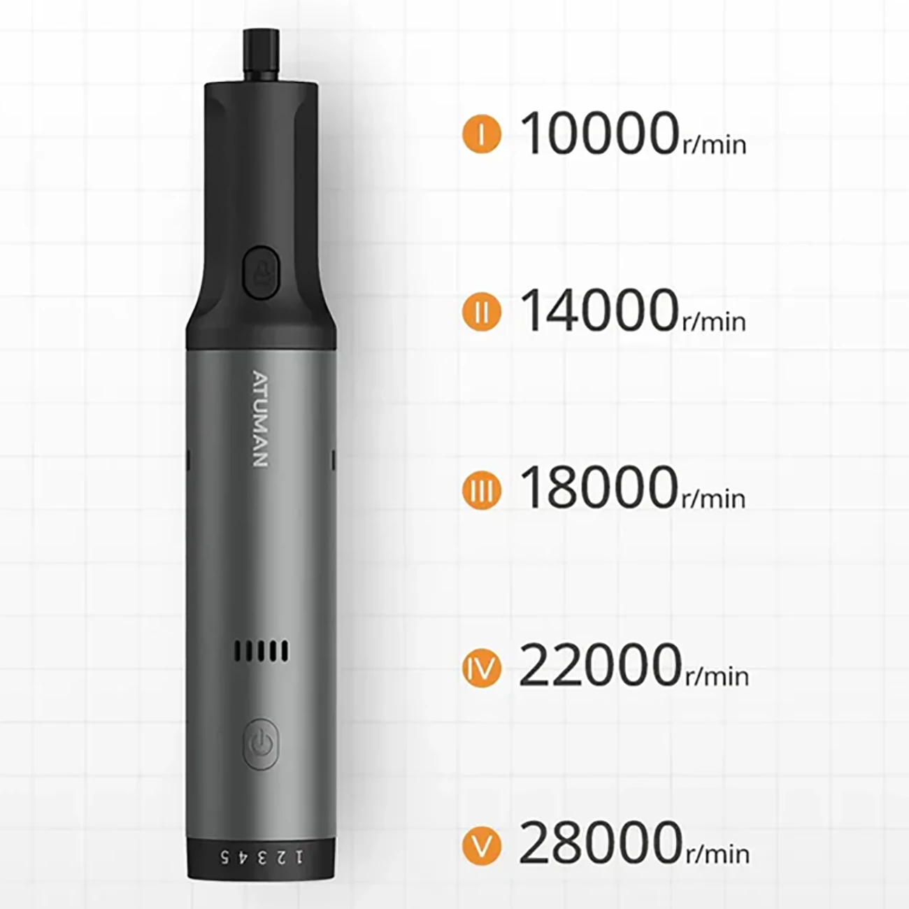 کیت ابزار چند منظوره قلم حکاکی و سنگ زنی برقی آتومن