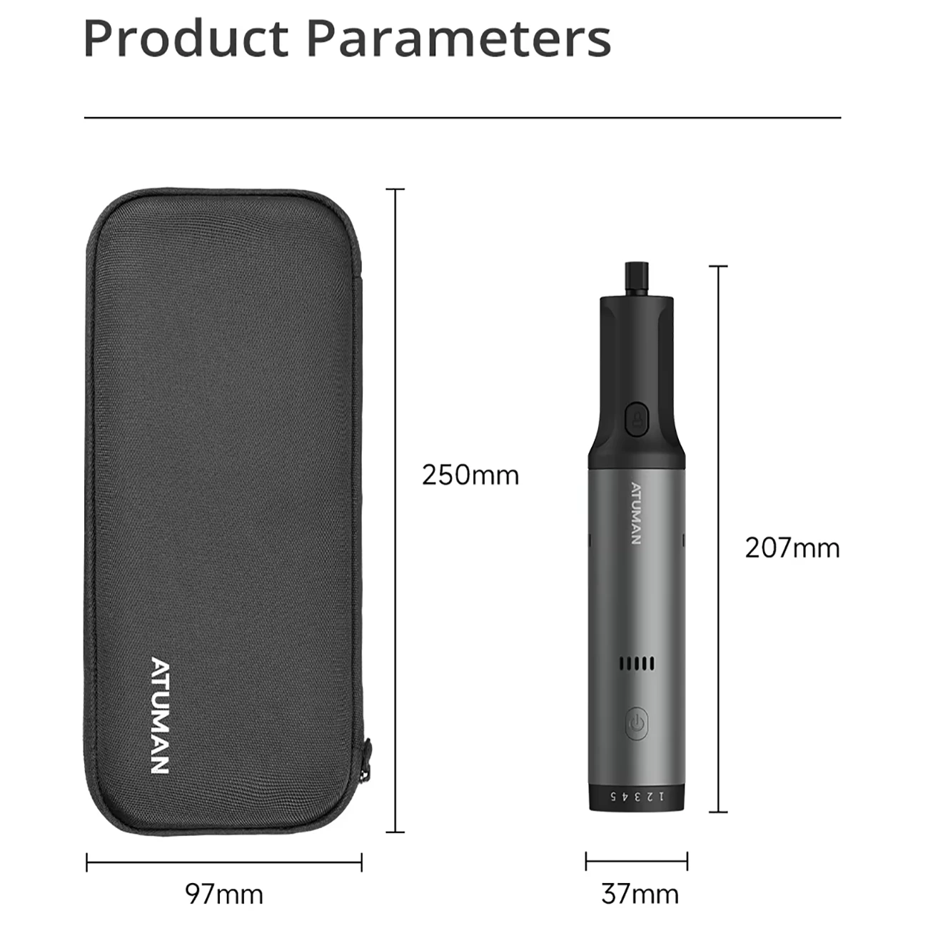 کیت ابزار چند منظوره قلم حکاکی و سنگ زنی برقی آتومن
