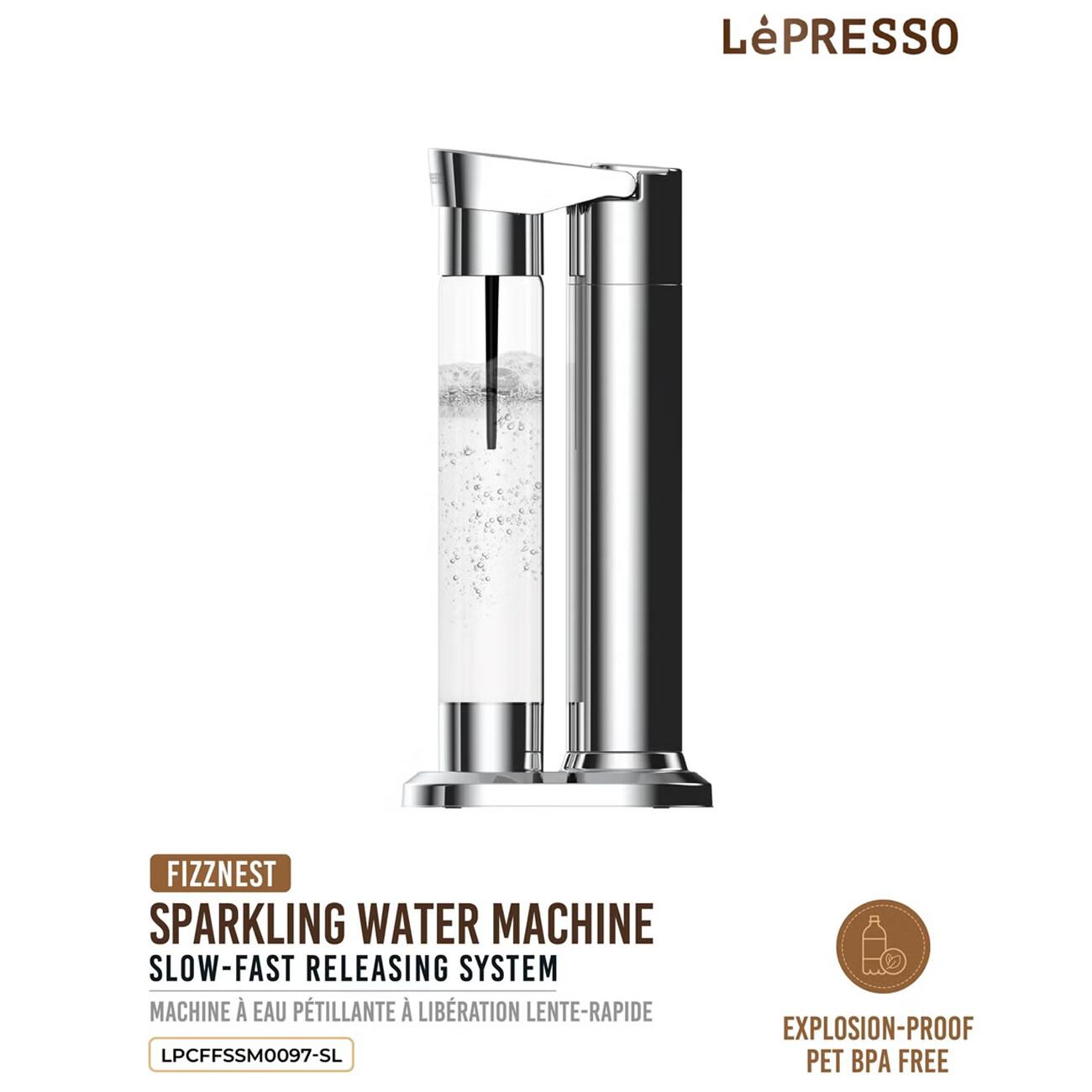 دستگاه آب گازدار خانگی لپرسو