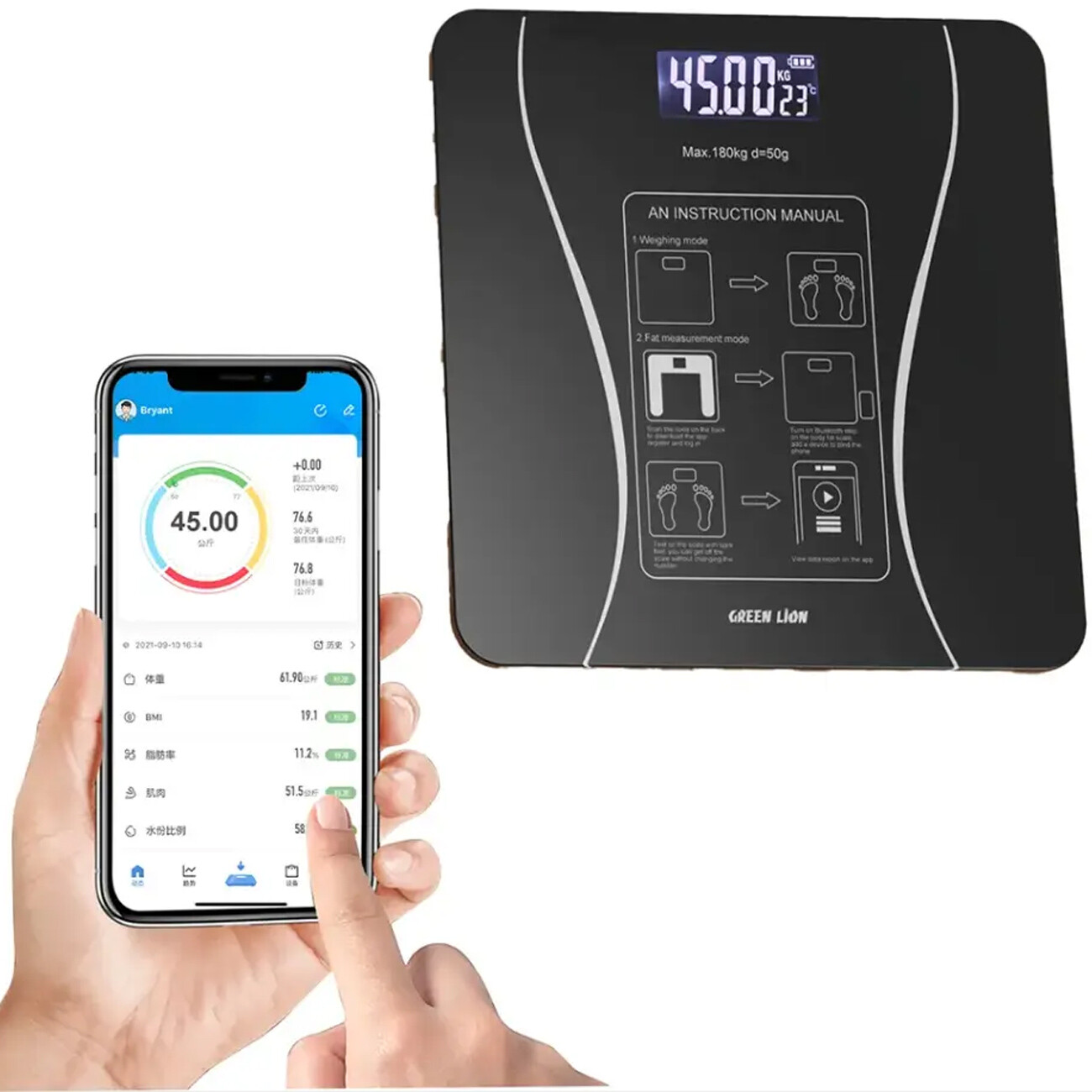 فروش ترازوی هوشمند بلوتوثی گرین لاین