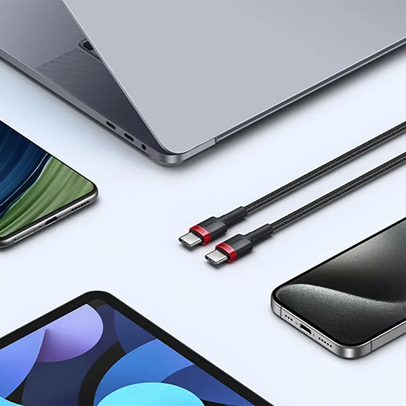 کابل تایپ سی 100 وات بیسوس