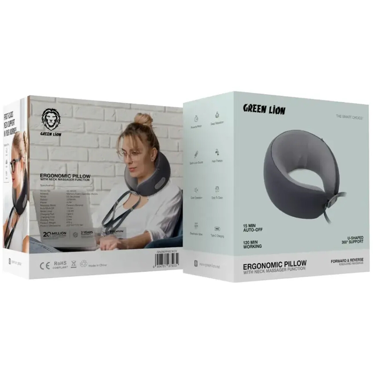 قیمت بالش ماساژور گردن قابل حمل  گرین لاین