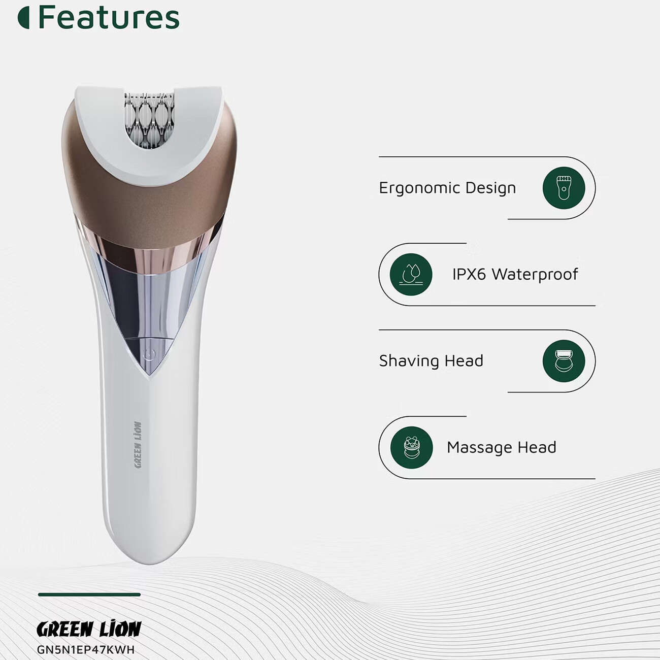 فروش ست اپیلاتور گرین لاین 5 کاره شارژی