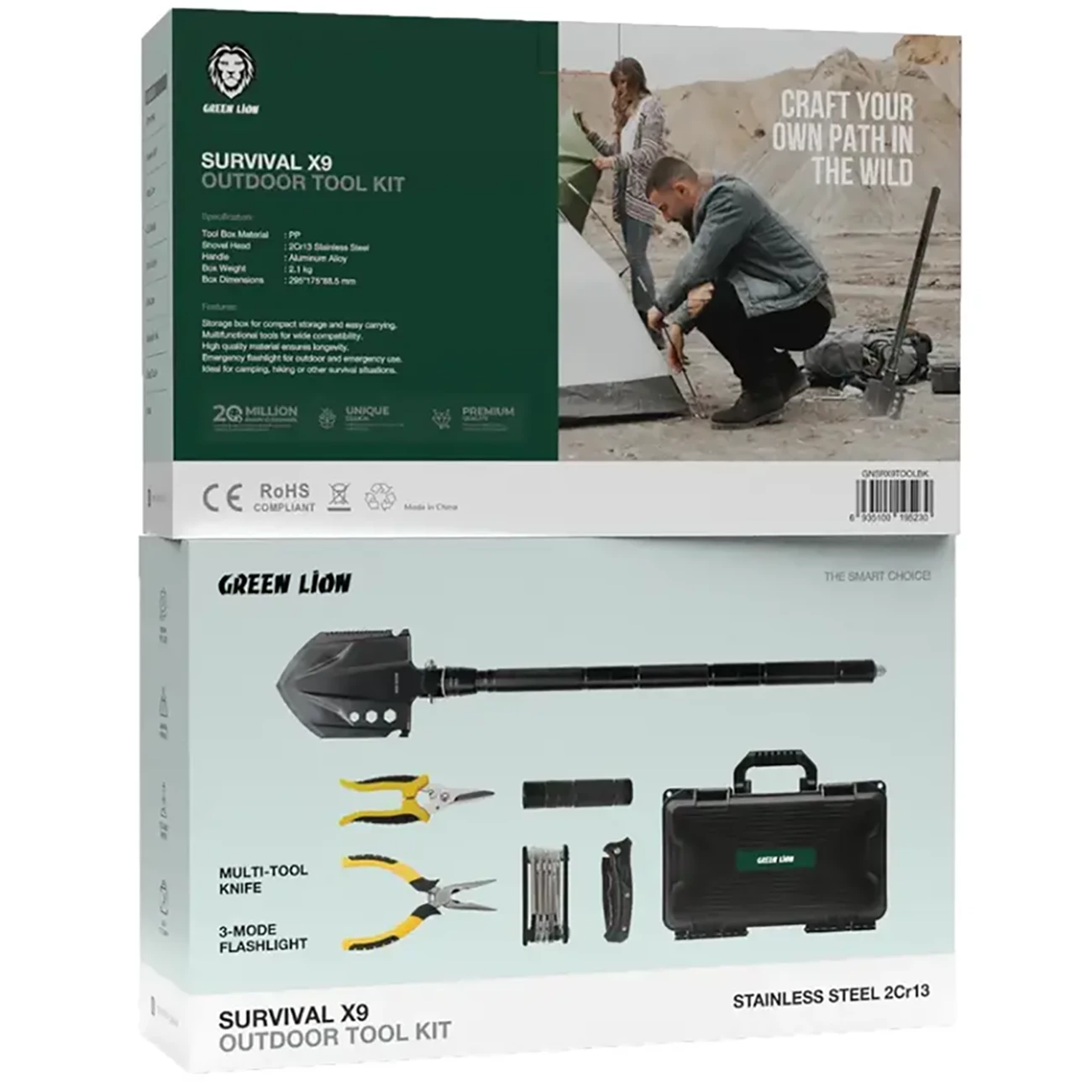 قیمت چراغ قوه و ابزار کمپینگ گرین لاین