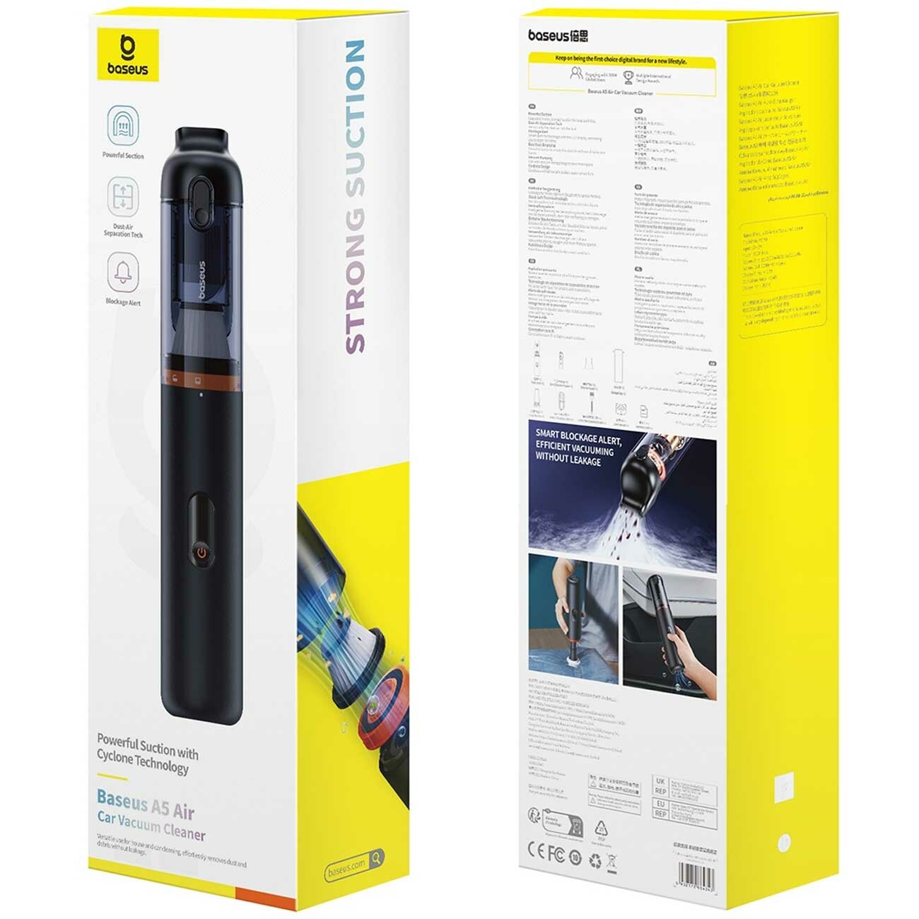 جارو شارژی قابل حمل بیسوس Baseus A5 Air Car Vacuum Cleaner C30459500111-00