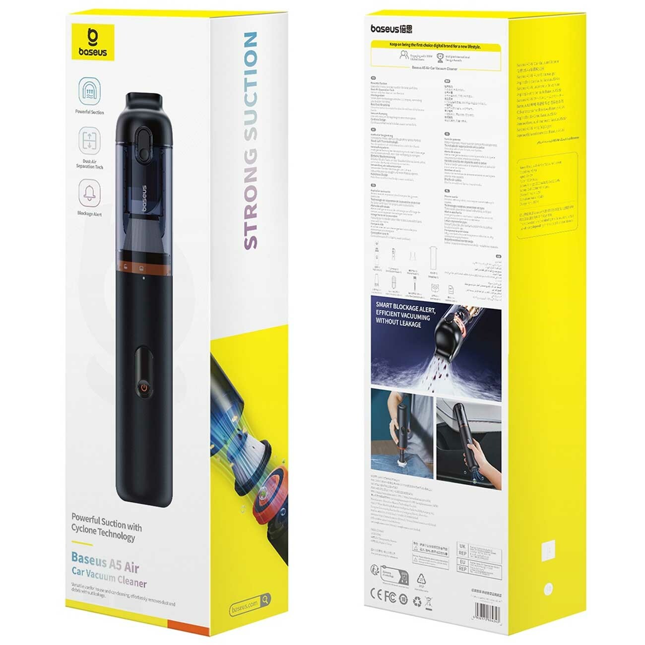 جارو شارژی قابل حمل بیسوس Baseus A5 Air Car Vacuum Cleaner C30459500111-00