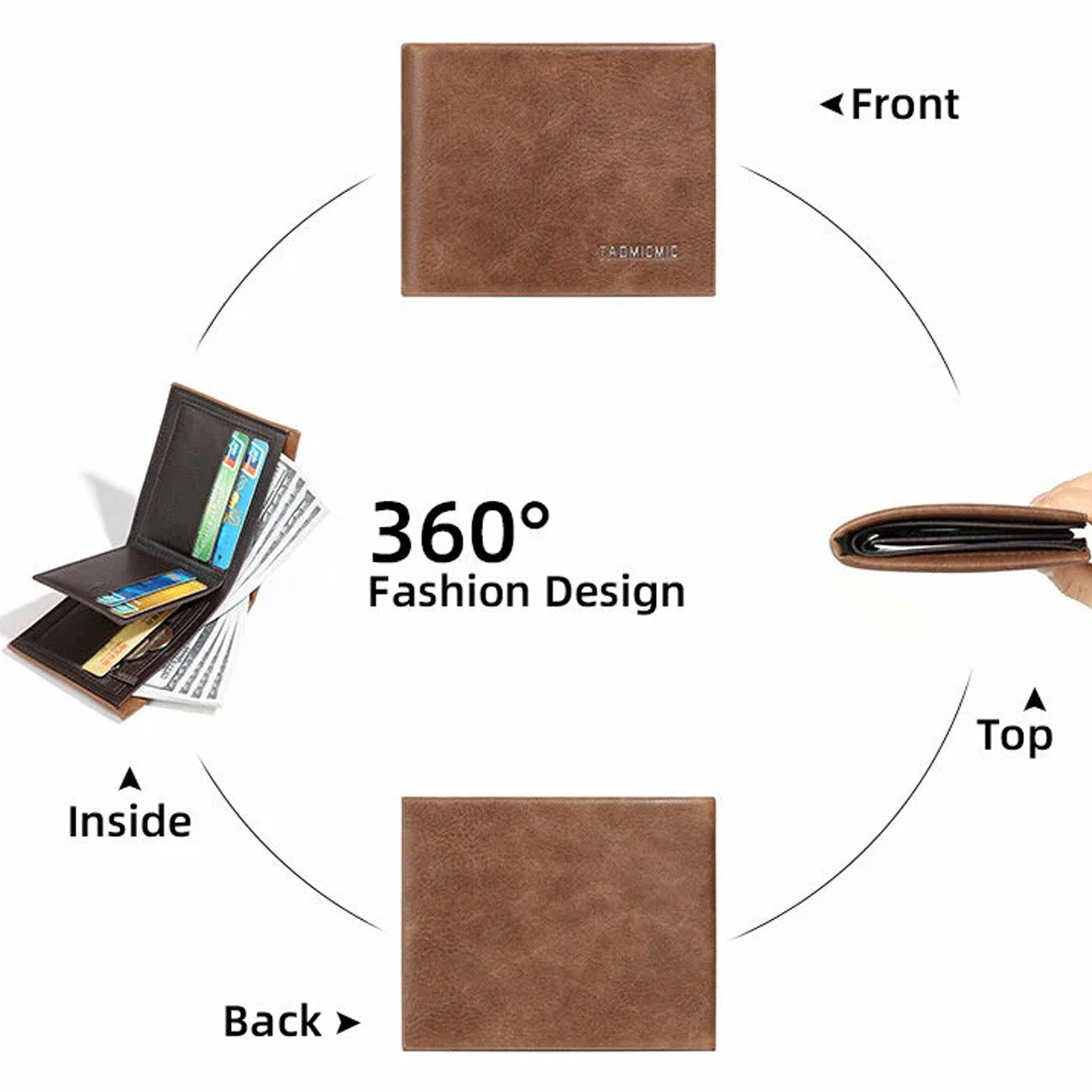 خرید جاکارتی و کیف پول مردانه لوکس تاشو تائومیک میک