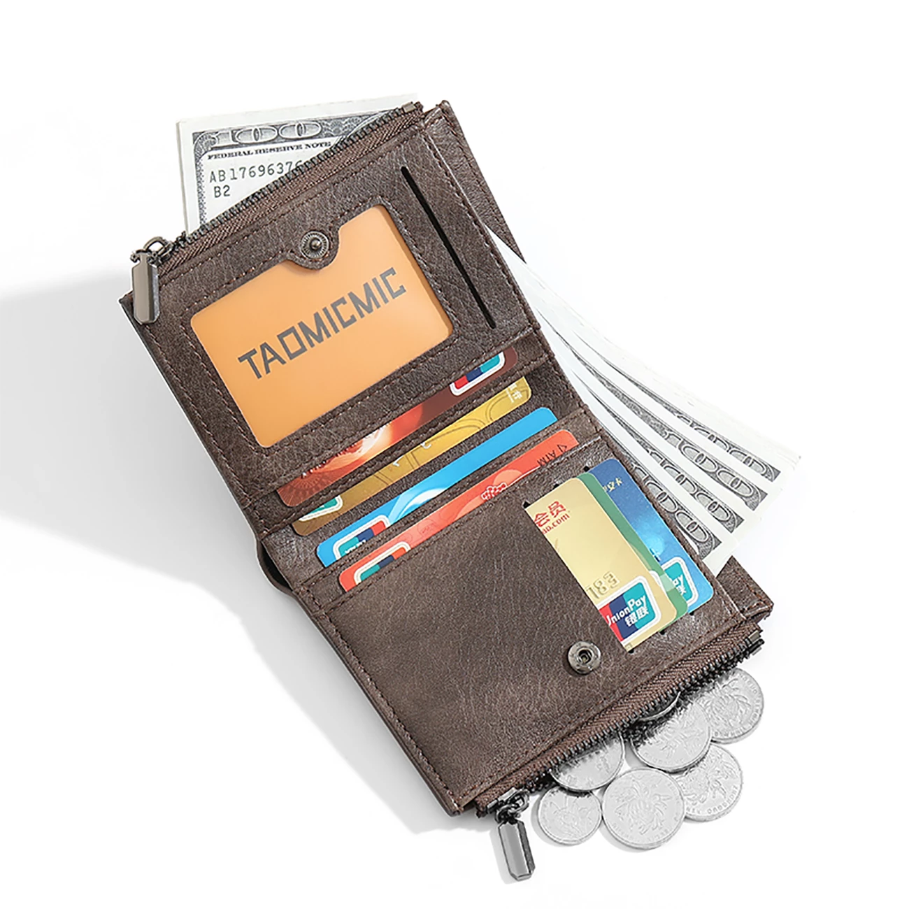 قیمت جاکارتی و کیف پول تاشو مردانه تائومیک‌میک