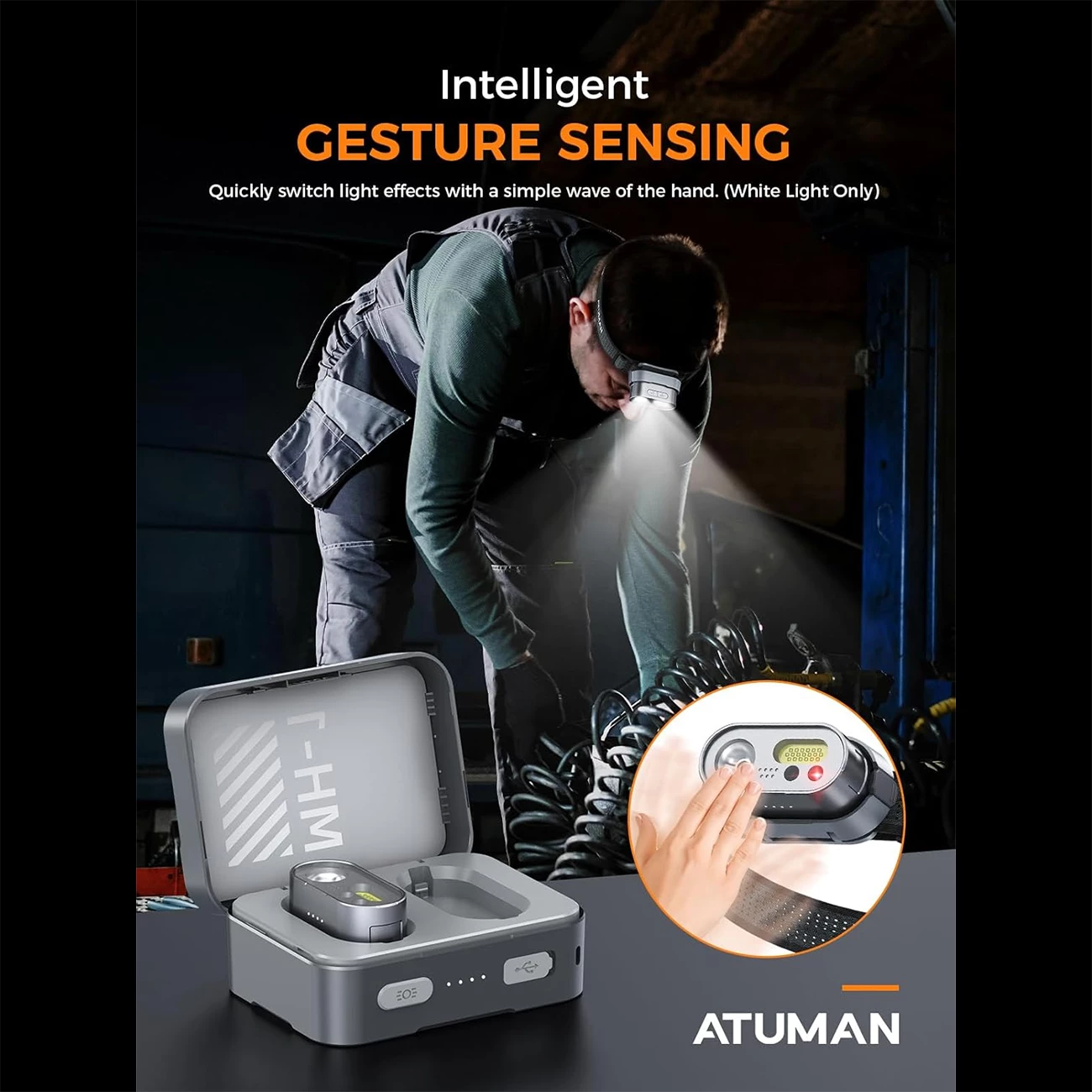 خرید چراغ پیشانی هوشمند آتومن