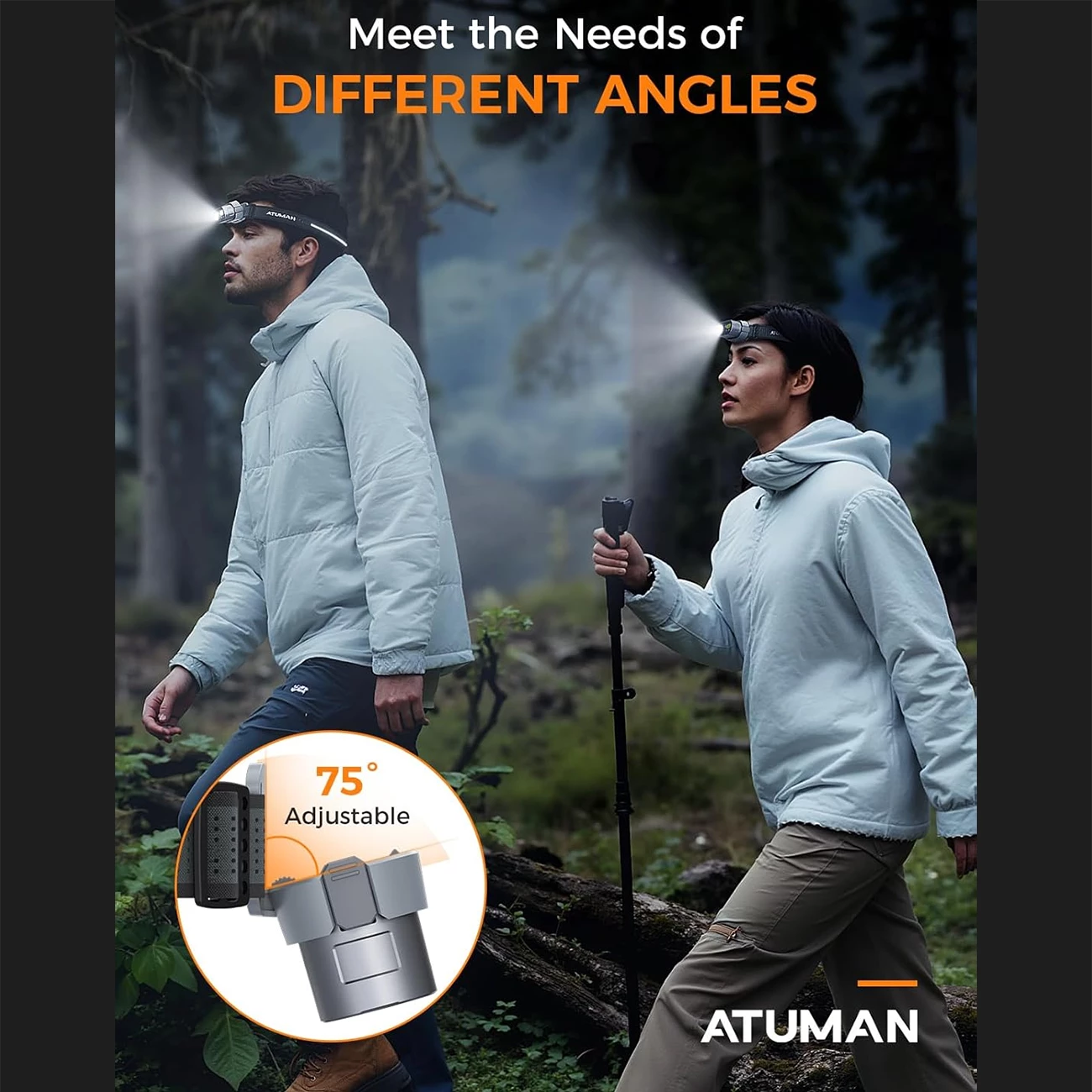 خرید چراغ پیشانی هوشمند آتومن