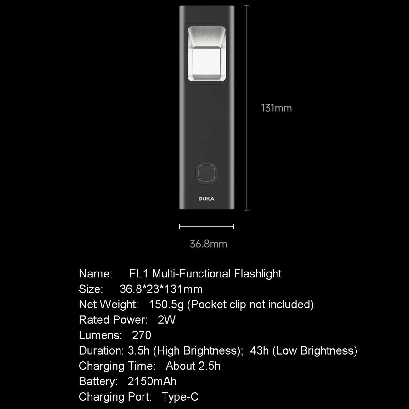 فروش چراغ قوه چندمنظوره دوکا