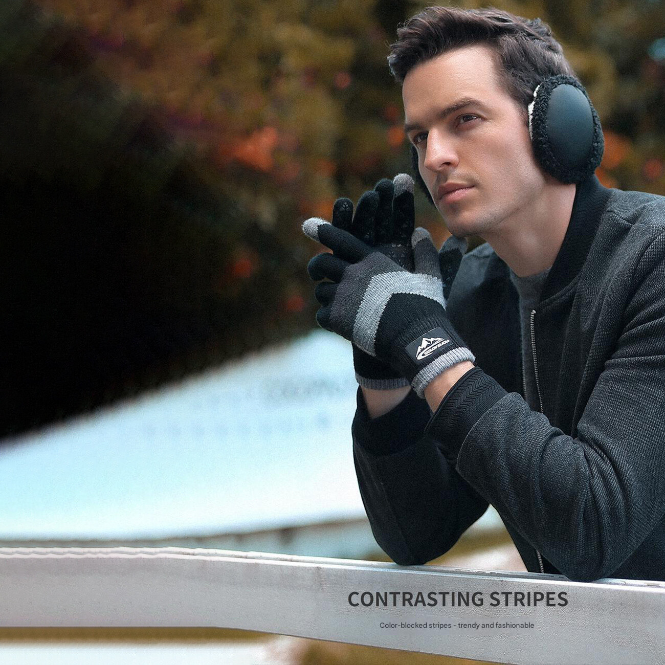 دستکش زمستانی بافتنی مردانه