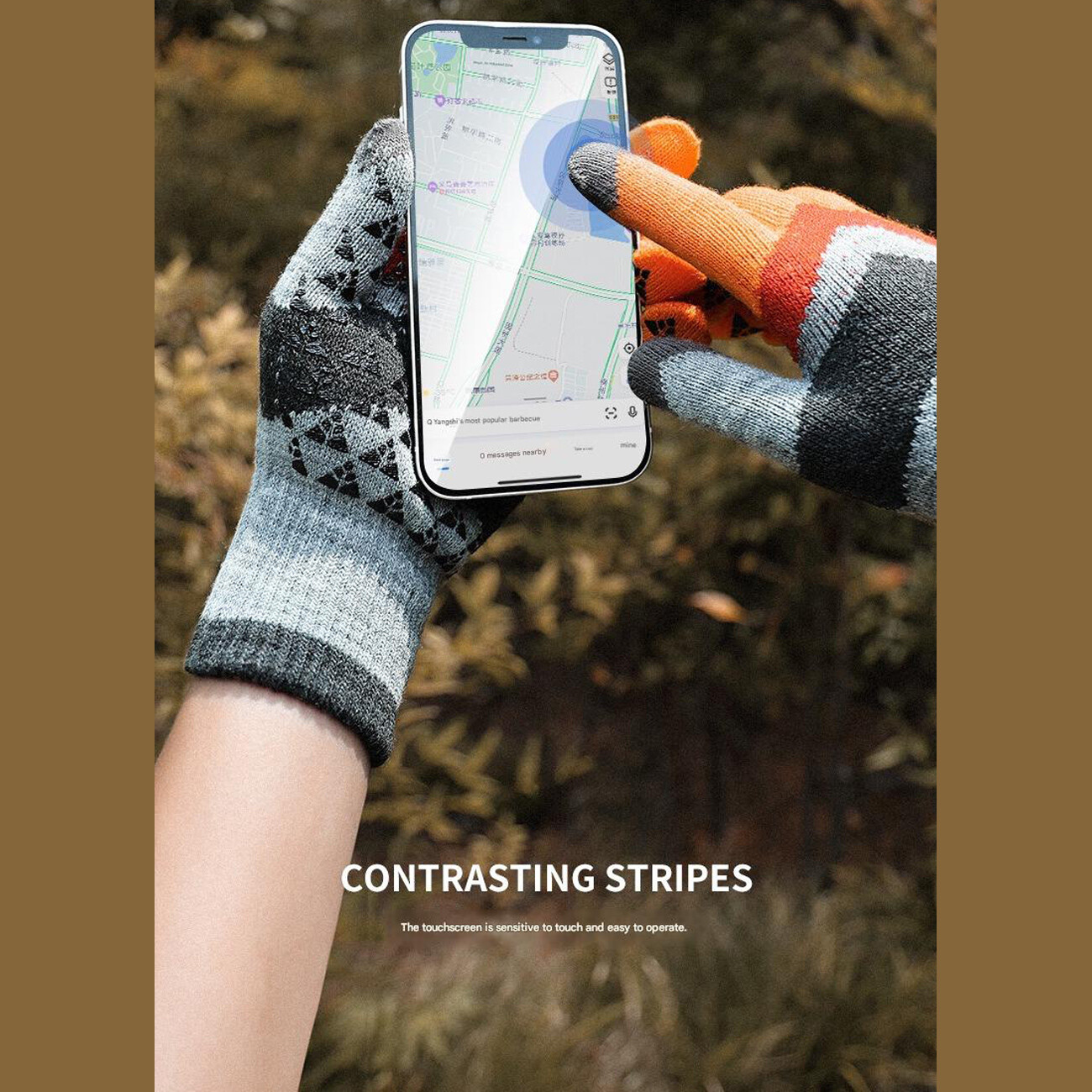 فروش دستکش زمستانی بافتنی مردانه