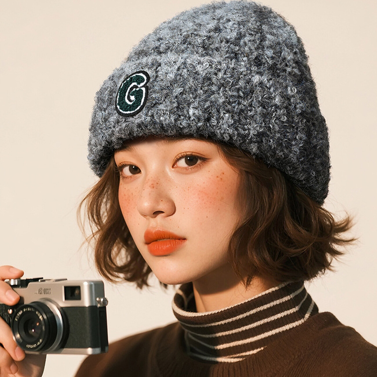 فروش کلاه بافتنی دخترانه جی دی