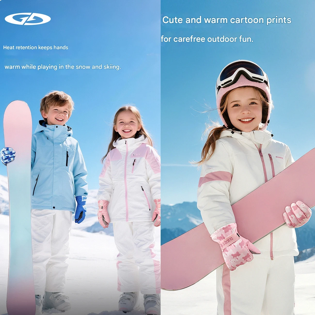 دستکش زمستانی بچه گانه گولووجوی دخترانه و پسرانه