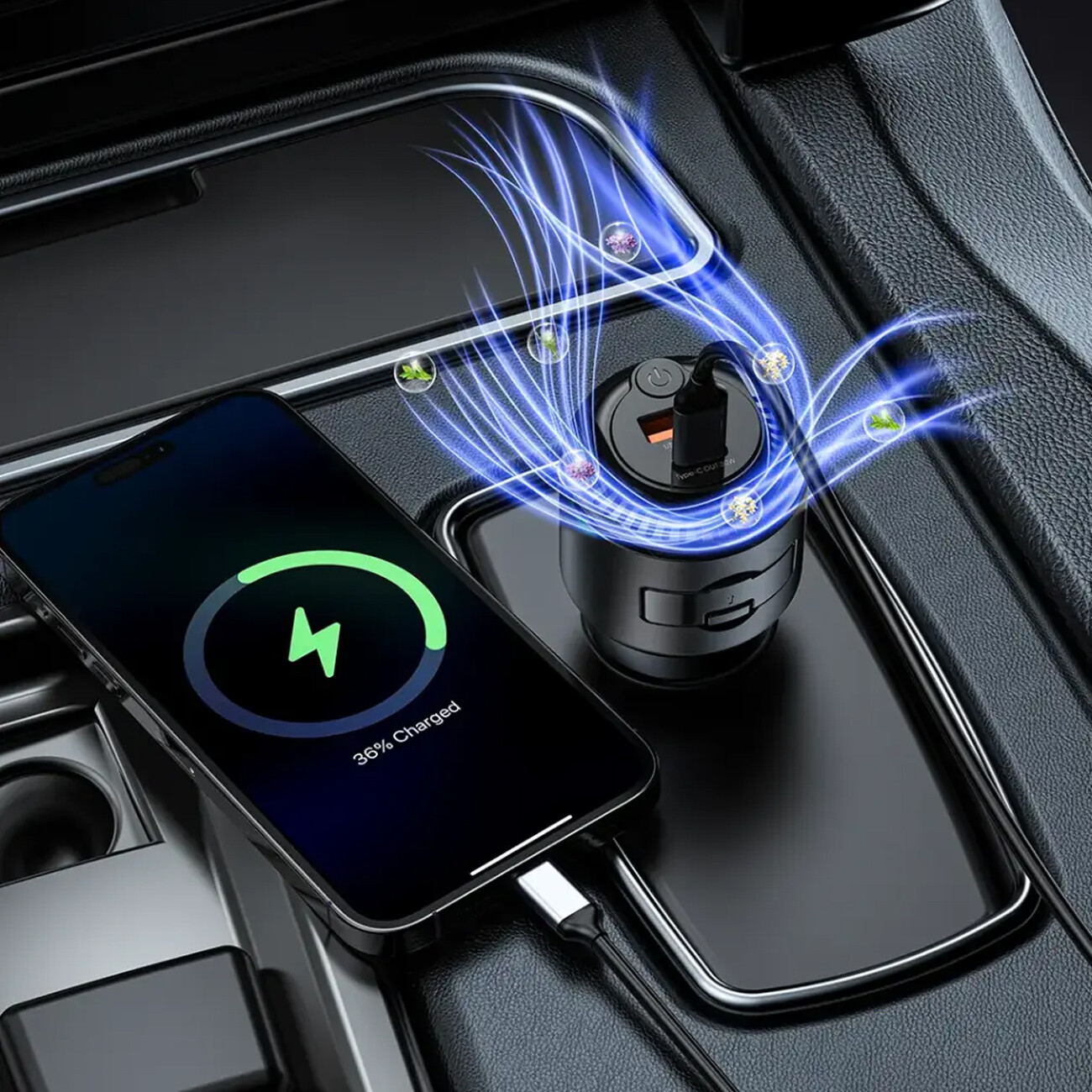 خرید شارژر فندکی و خوشبوکننده هوا پورودو